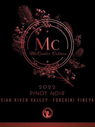Forchini Pinot Noir Label